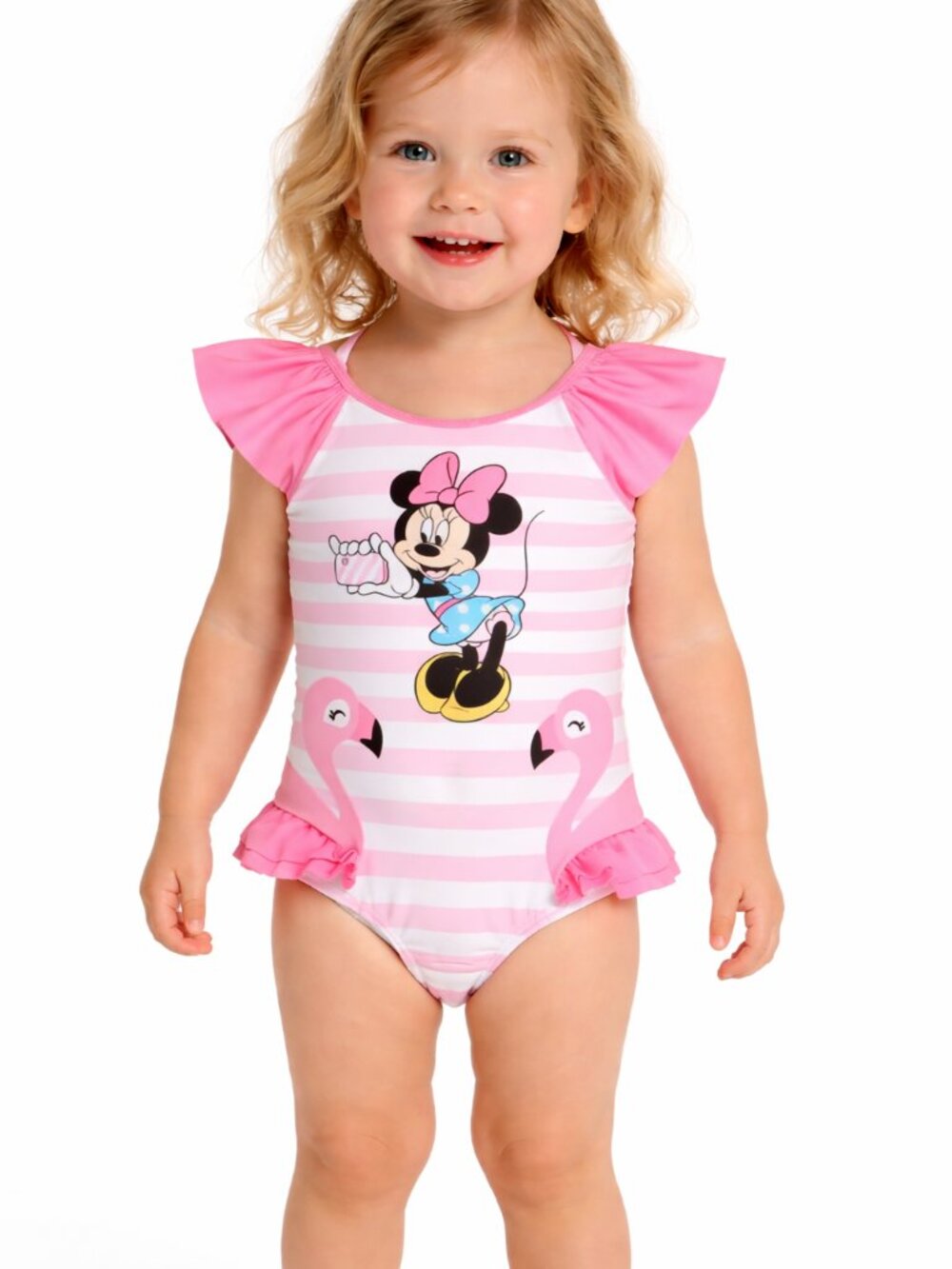 Toddler Girl's Girls Pink Minnie Mouse One Piece Swimsuit NWT